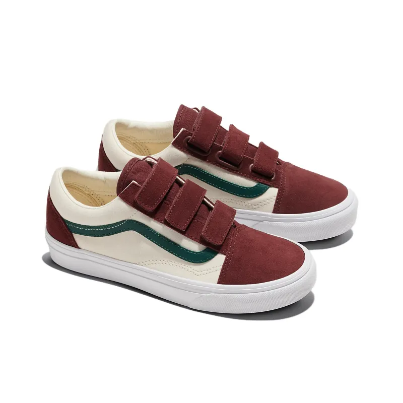 Old Skool Vans Velcro 'Burgundy'-1