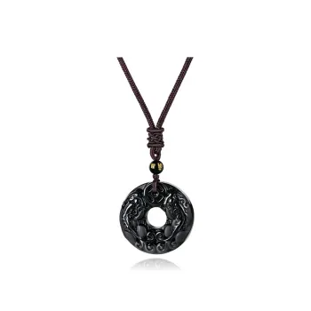 Moon Jewelry Obsidian Jade Necklaces Unisex