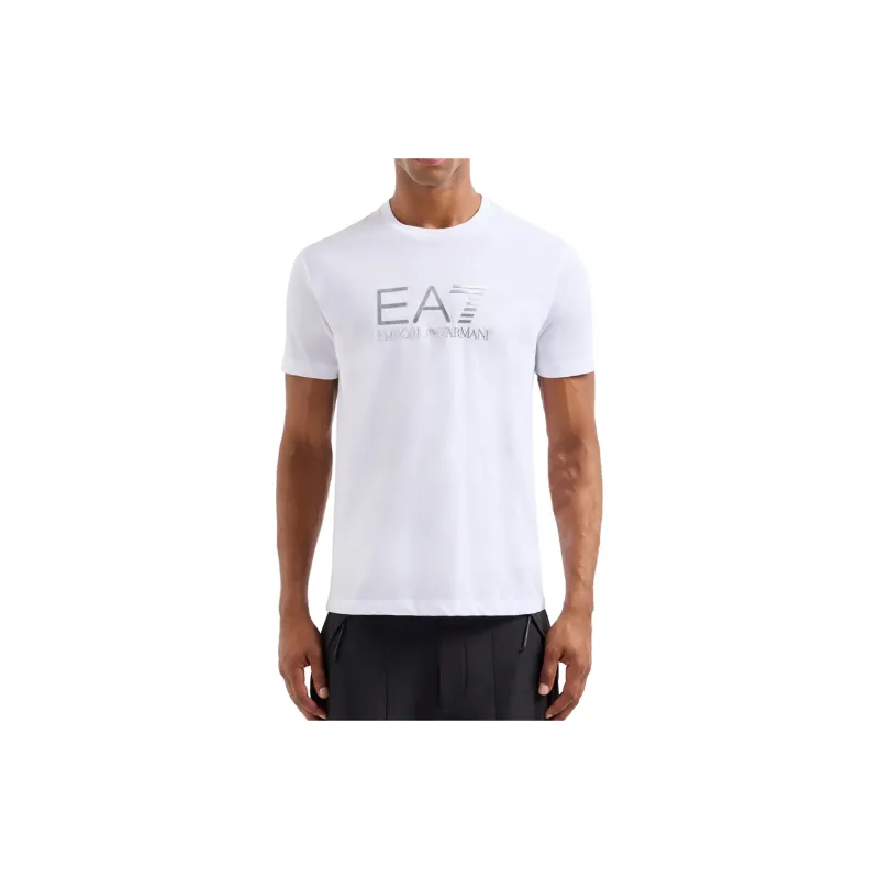 EMPORIO ARMANI Logo Lettering Crewneck T Shirt-7