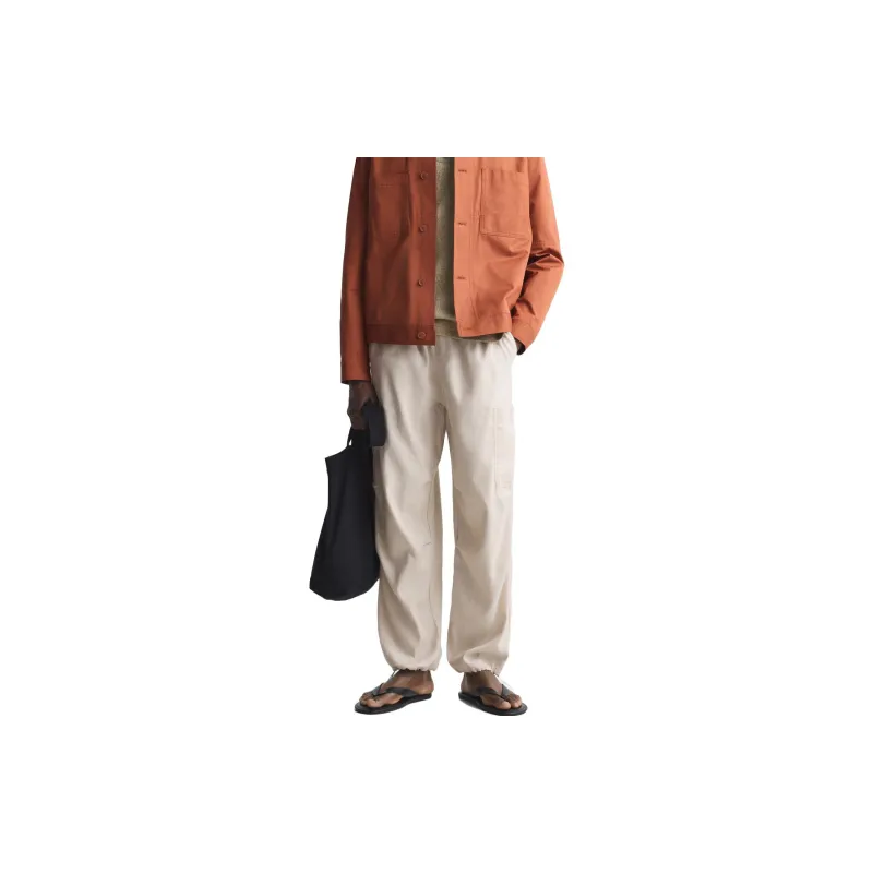 ZARA Casual Pants Men Beige-2