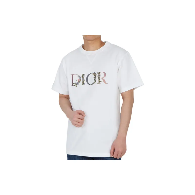 DIOR Floral Logo T shirt-3