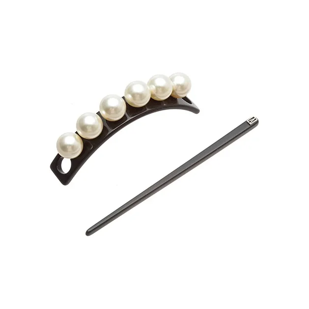 ALEXANDRE DE PARIS Jade Bead With Lid Hairpin Hair Accessory Headpiece Women's-2