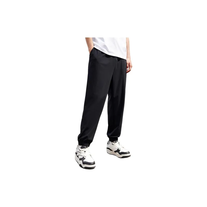 Anta Sports Life Collection Knitted Sweatpants Men's Basic Black-2