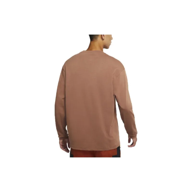 Jordan Drop Shoulder Sleeve T-Shirt Unisex Antique Brown-3