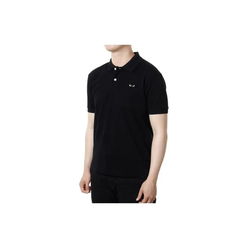 CDG Play Polo Shirts Men Black-4