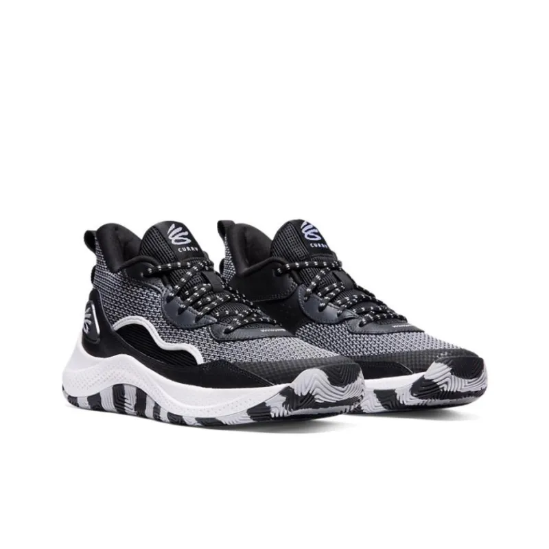 Under Armour Anti Slip Wear Resistant Low Top Basketball Shoes Unisex Black-1