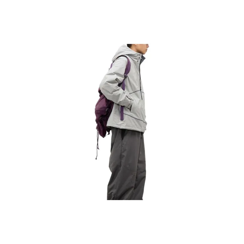 Crying Center Jackets Unisex Light Gray-3