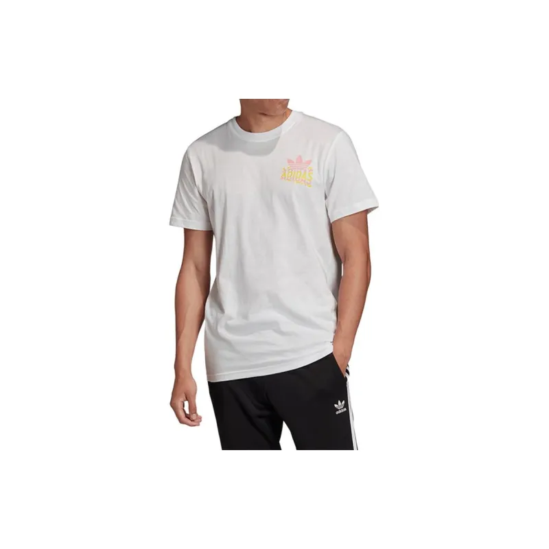 Adidas Originals T Shirts Men White-3