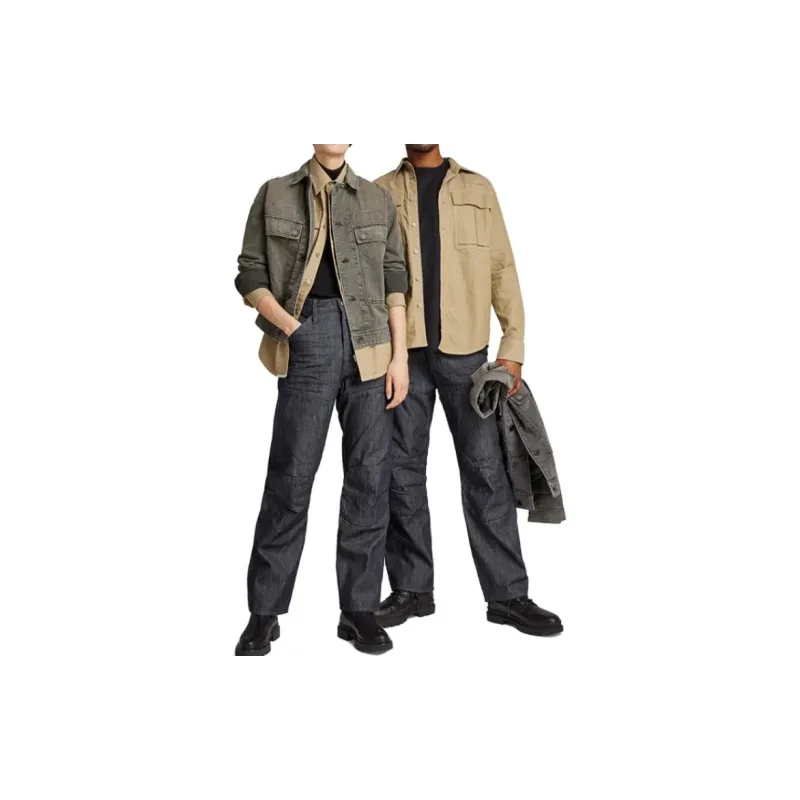 G STAR RAW Shirts Unisex Khaki-4