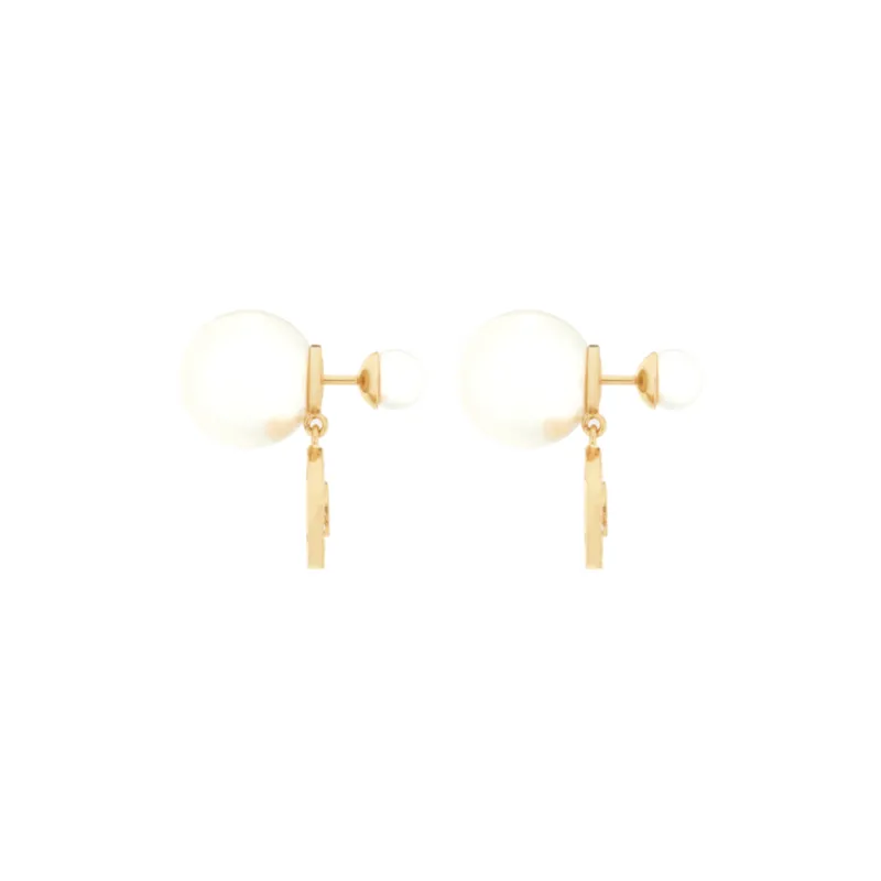 DIOR Silver Gray Earrings Women's-2