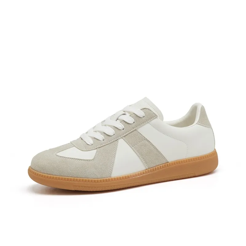 JOSINY Wear-resistant Lightweight Breathable And Non-slip. Low-Top Casual Couple Skateboard Shoes Gray White Gray Black-1