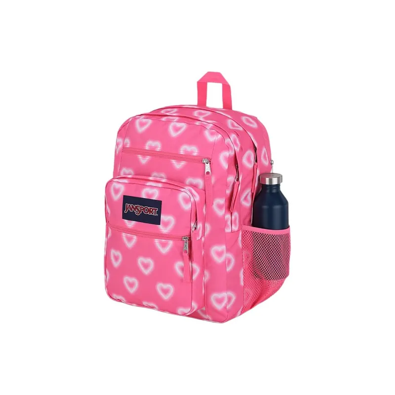 JanSport Recycled Polyester Backpack Large Size Unisex Pink-3