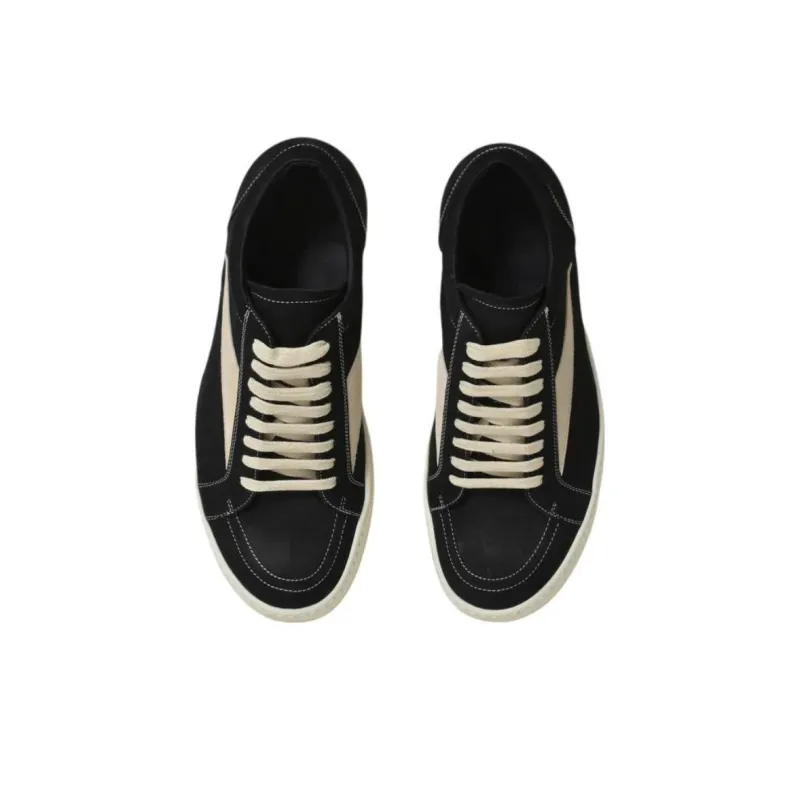 RICK OWENS Porterville Vintage Low Black Milk Nubuck-3