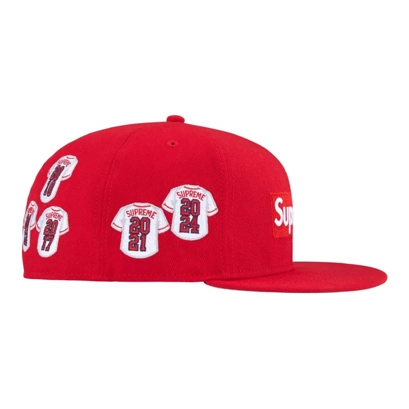 Supreme Jerseys Box Logo New Era Fitted Hat-2