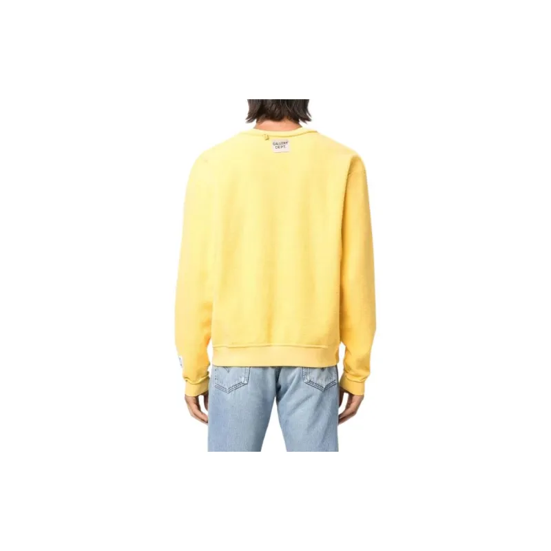 Gallery Dept. Sweatshirts Unisex Yellow-1