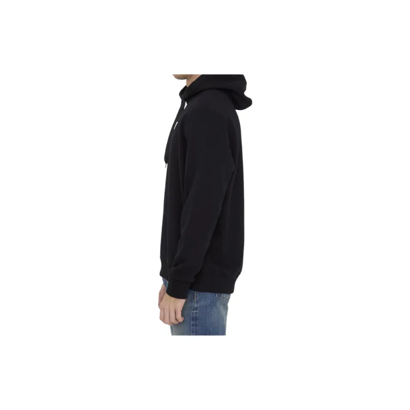 Burberry Logo Printed Drawstring Hoodie-3