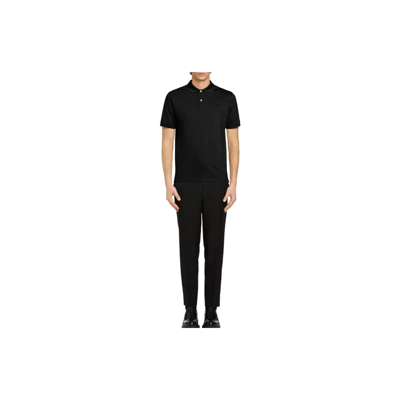 PRADA Polo Shirts Men Black-1