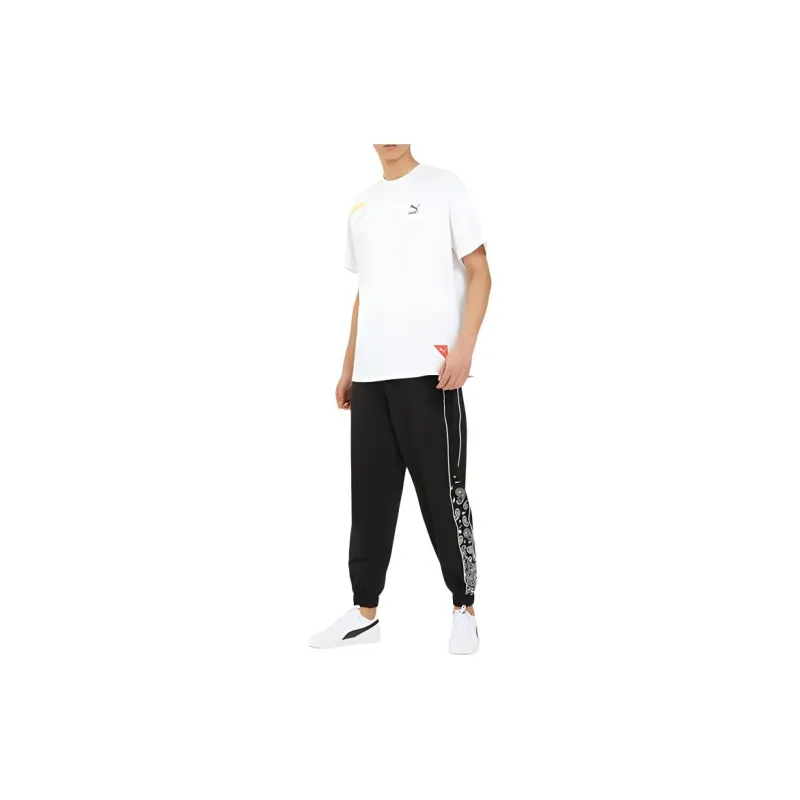 PUMA FW22 Knitted Sports Pants Unisex Black-4