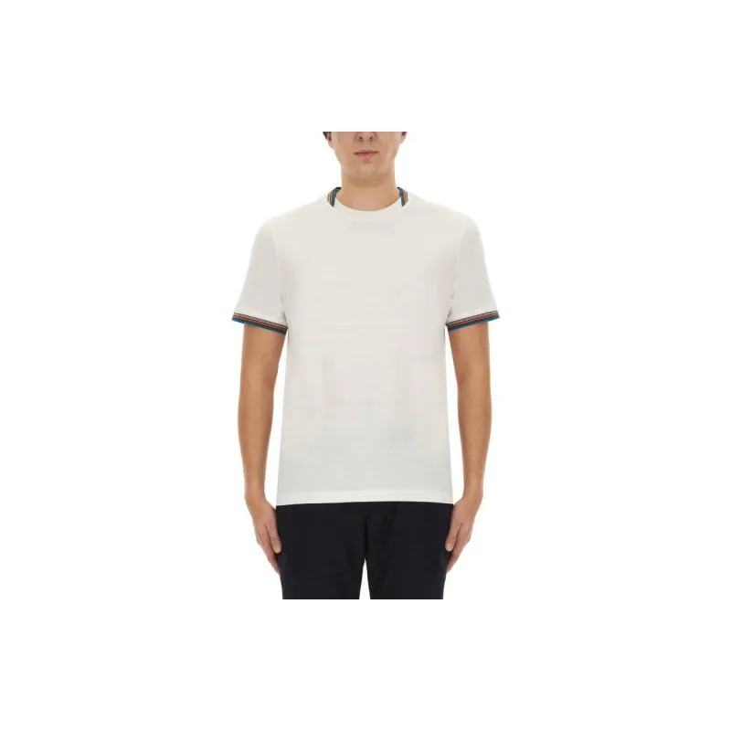 Paul Smith Signature Stripe Trim T Shirt-3