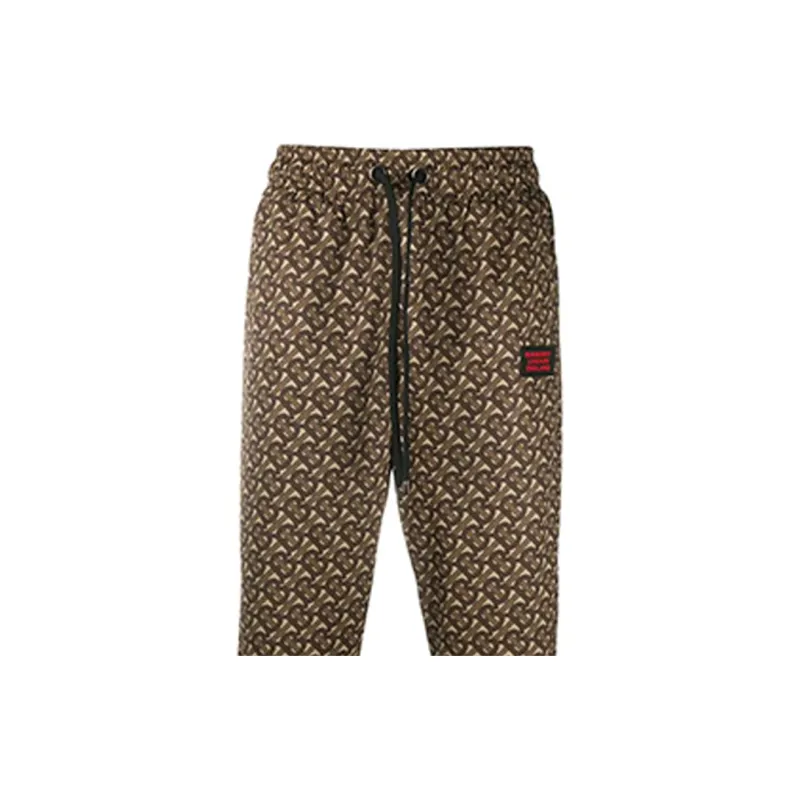 Burberry Knitted Sports Pants Men's Mule Brown-5