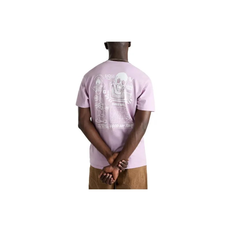 Vans CRAZY EDDY Drop Shoulder Sleeve T-Shirt Men's Lilac-3
