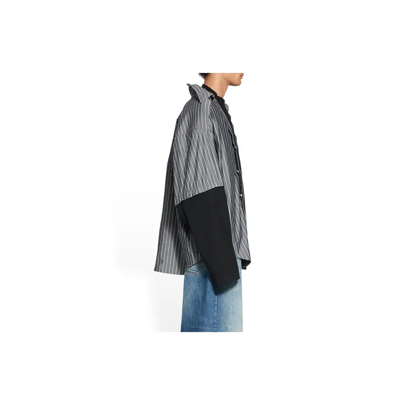 Balenciaga FW22 Shirt Loose Fit Style Men's Black-4