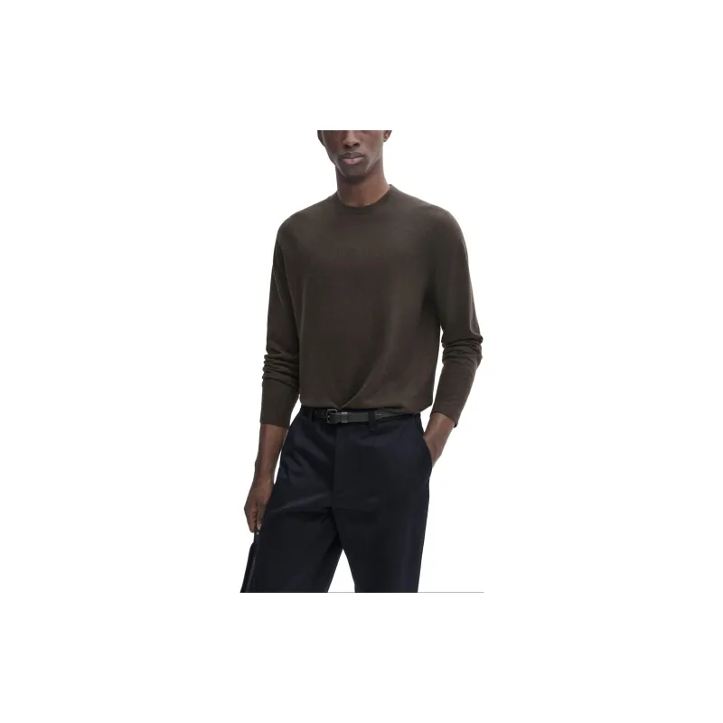 Massimo Dutti Cashmere Sweater Men's Chocolate-4