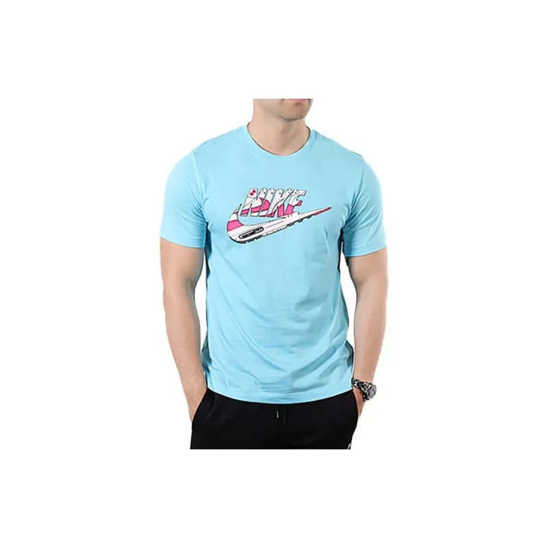 Nike T Shirts Men Blue-1
