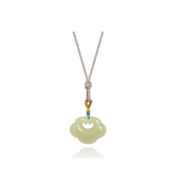 North Cain Hetian Jade Pendants Unisex Pale Greenish-White Jade