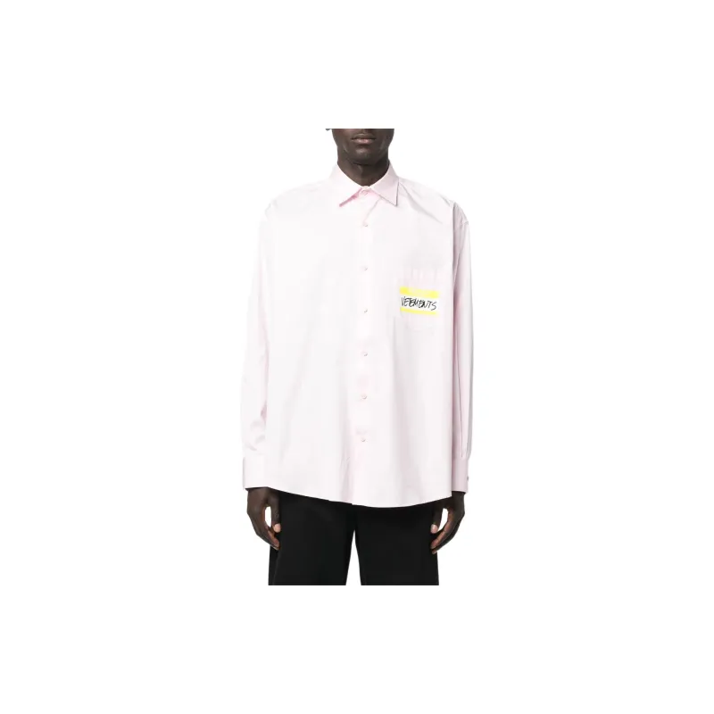 Vetements Shirts Men Pink-1