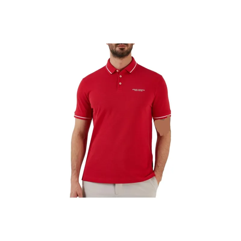 ARMANI EXCHANGE Polo Shirts Men Red-3