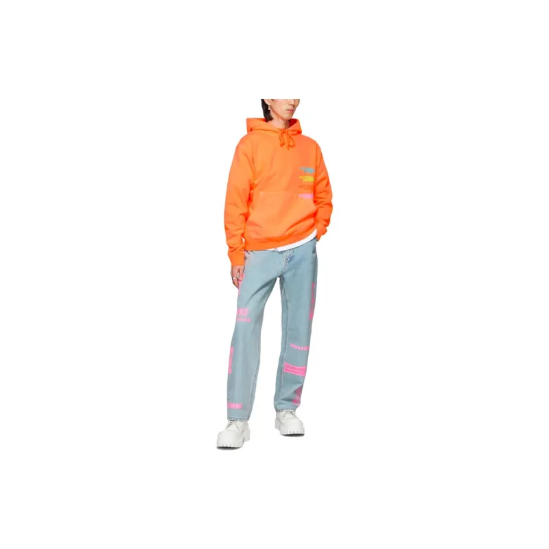 WE11DONE Sweatshirts Unisex Orange-2