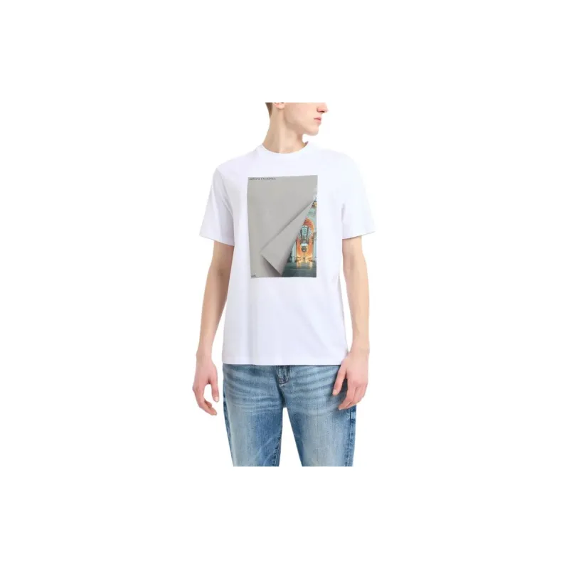 ARMANI EXCHANGE SS24 Regular T Shirt Men's White-1