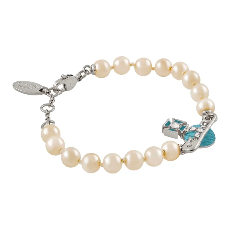 Vivienne Westwood Kitty Pearl Bracelet-1