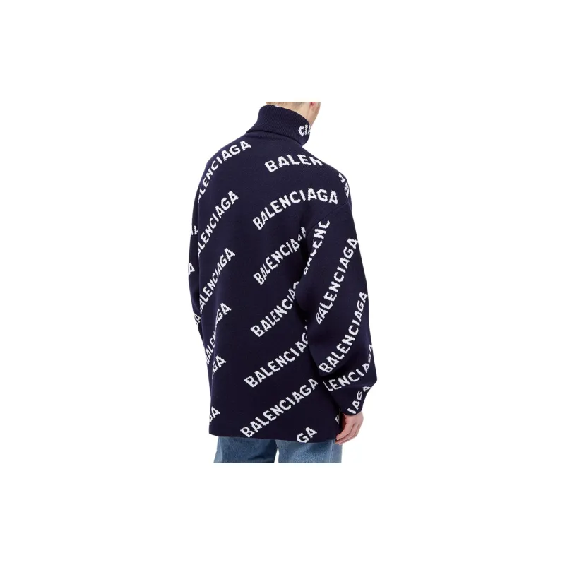 Balenciaga SS21 Sweater Men's Marine Blue-3