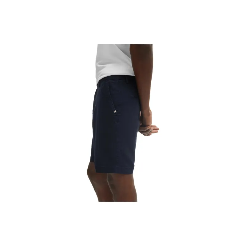 HUGO BOSS Slim-Fit Shorts In Stretch Cotton Casual Shorts Men's Dark Blue-4