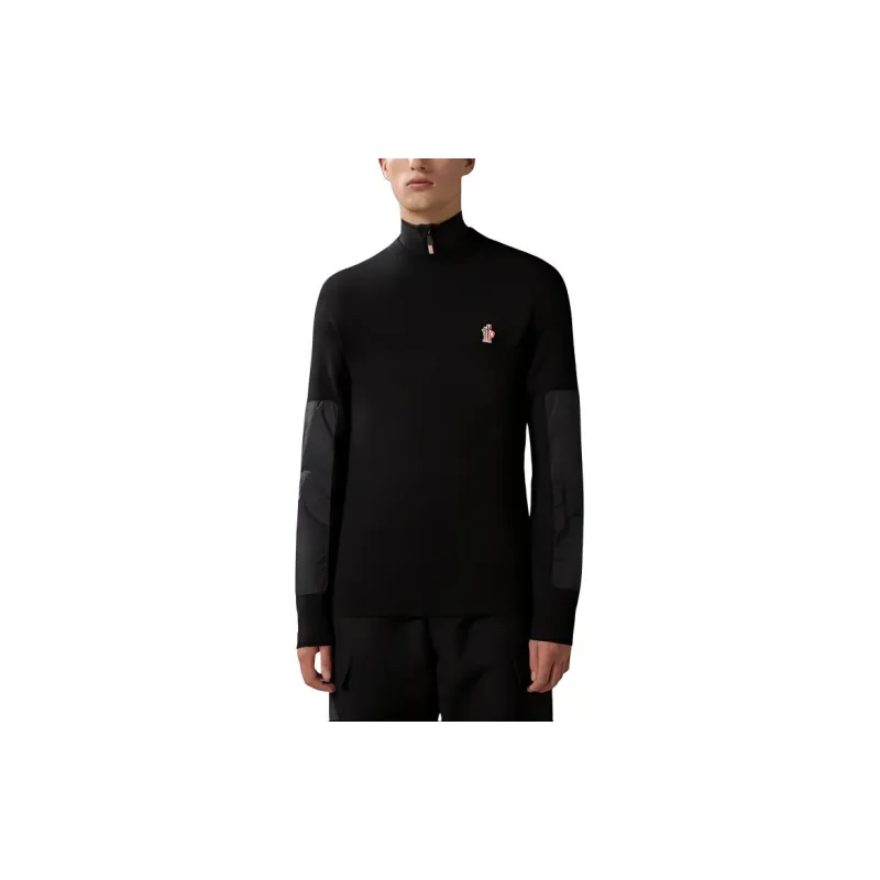Moncler Logo Embroidered Knitted Jumper-1