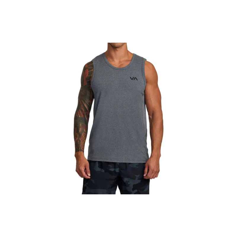 RVCA Tank Tops Men's Charcoal Gray-2