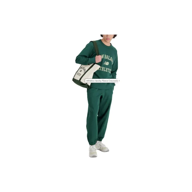 New Balance Athletics Varsity Logo Embroidered Crewneck Sweatshirt-1