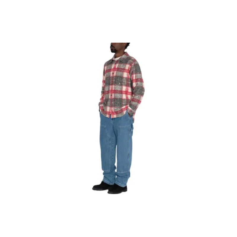 Stussy Plaid Knit Shirt-4