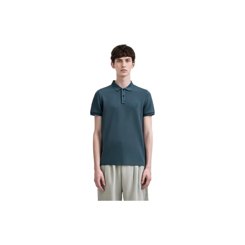 Calvin Klein Polo Shirts Men Blue Gray-7