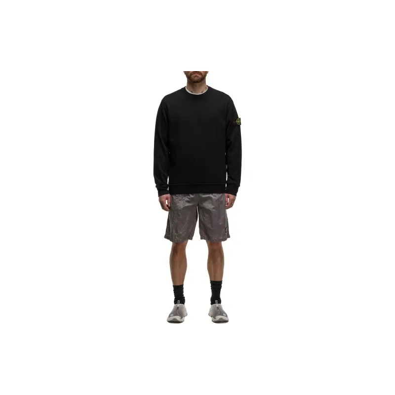 STONE ISLAND Logo Patch Sleeved Crewneck Sweatshirt-2