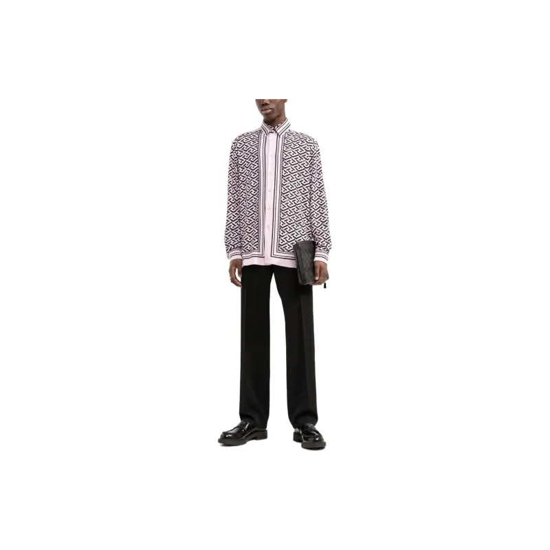 VERSACE Shirts Men Pink-1