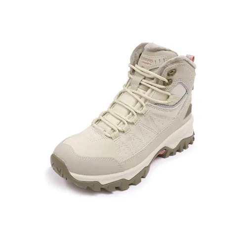 TOREAD Anti-Slip And Wear-Resistant Warm Mid-Top Hiking Shoes Women's Beige