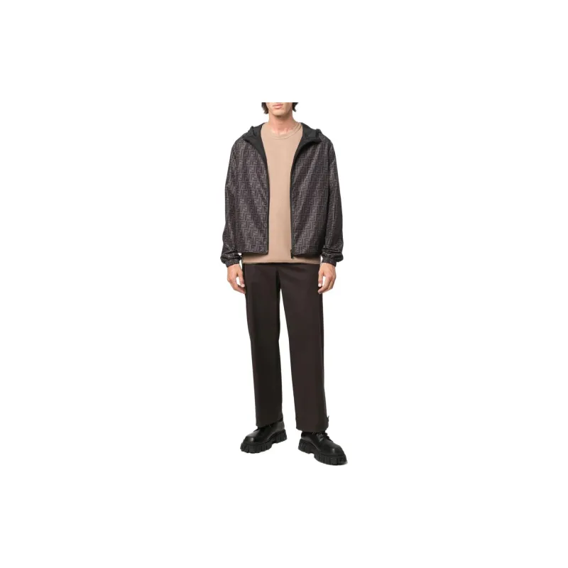 FENDI Ff Printed Hooded Jacket-2