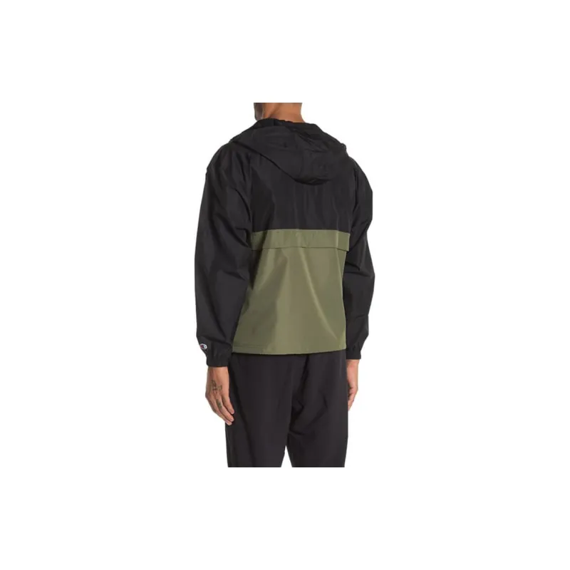 Champion Jackets Coats US Version Unisex Black Green Patchwork-2