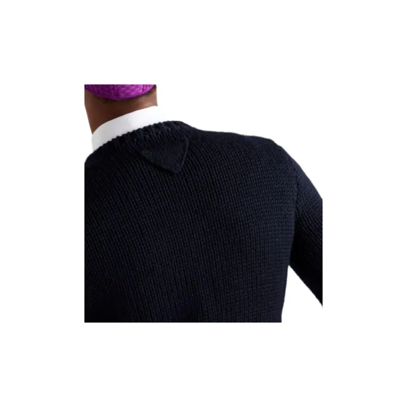 PRADA FW24 Sweater Men's Marine Blue-5