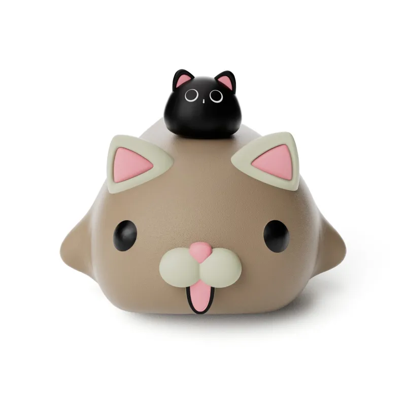 HelloSlippers Animal Total Mobilization Animore Soft And Cute Meow Closed Toe Slippers Unisex-2