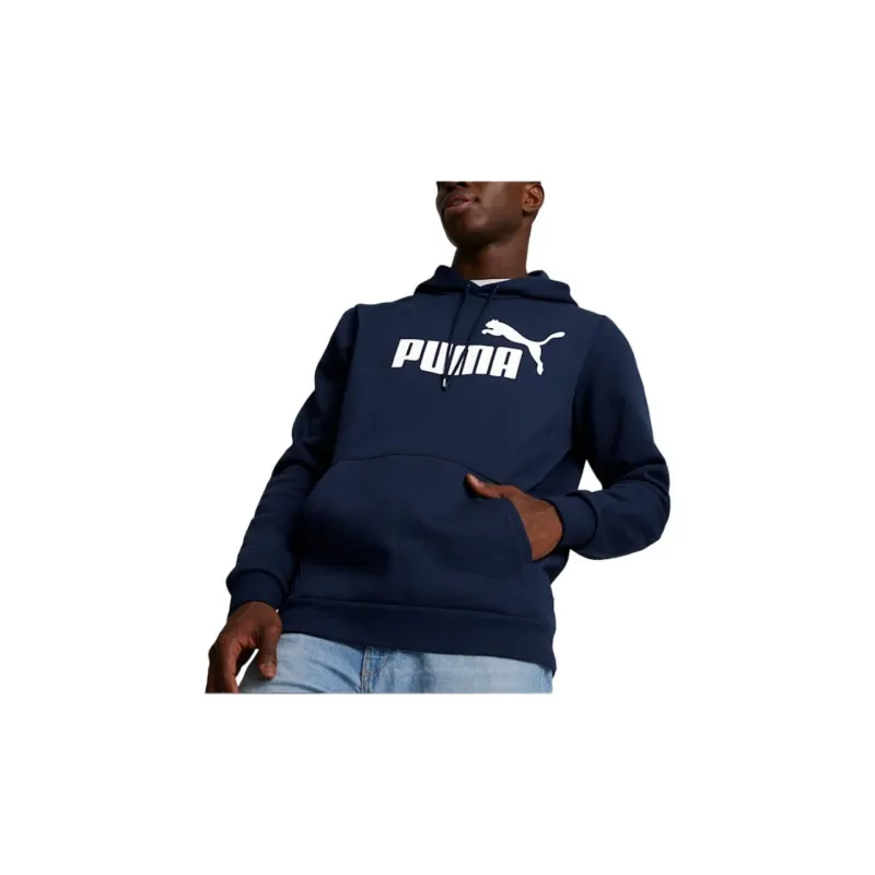 PUMA Essentials Big Logo Men's Hoodie Sweatshirt Men's Navy Blue-2