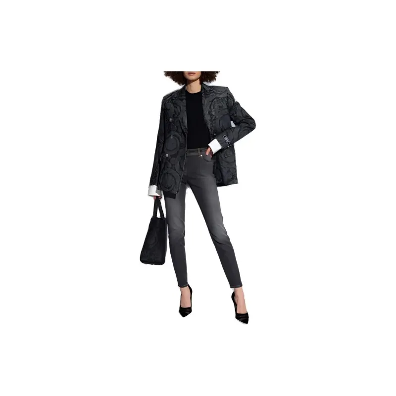VERSACE Business Suit Coat Women's Black-1